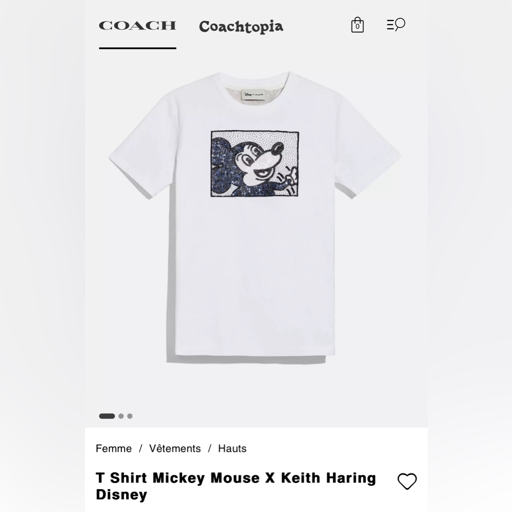 Disney Mickey Mouse X Keith Haring T Shirt